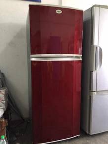Samsung Red 2 doors fridge Peti Sejuk Ais