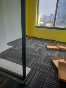 PASANG CARPET PEJABAT l tile carpet install