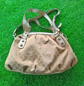 Gucci GG Leather large leather shoulder bag