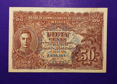 Malaya 50 Cents 1941
