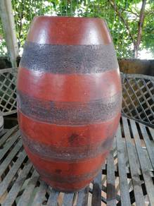 Brown grey vases