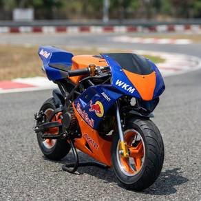 Pocket bike 49cc 2 stroke orange blue🔥READY STOCK