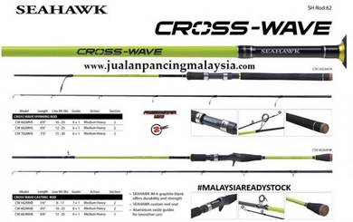Seahawk cross wave spinning fishing rod 602mhs 662