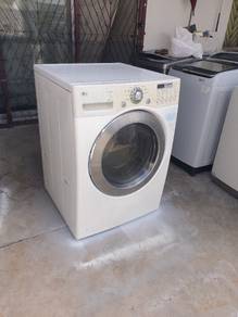 LG 2in1 front load hot washer with dryer 14/8k-g