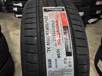 Tayar baru 225 50 18 hankook Ventus prime 4 2026