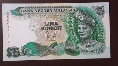 Malaysia RM5 Jaffar siri 6 1st Prefix NK 6945737