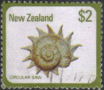 Seashell Sea Shell Marine New Zealand Stamp Used