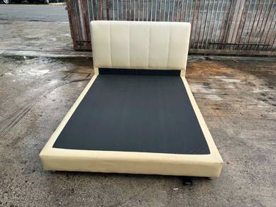 Divan Leather Katil Queen Bed Frame