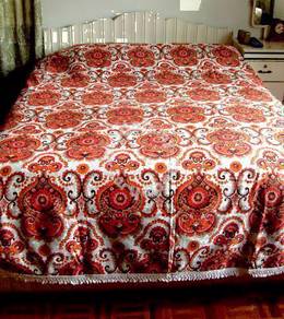 Retro Bedspread with Fringe - Double or Single Bed