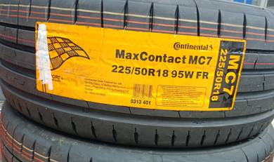 225 50 18 CONTINENTAL MC7 Tayar Tyre New 2026