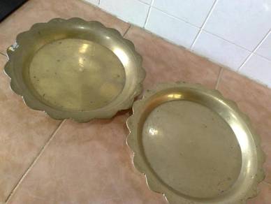 Dulang tembaga antik antique brass tray 2