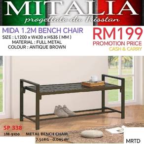 Bench Chair Besi Murah & Tahan Lasak | Perabot