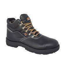 Safety Shoes Rhino Mid Cut Lace Up Black C201