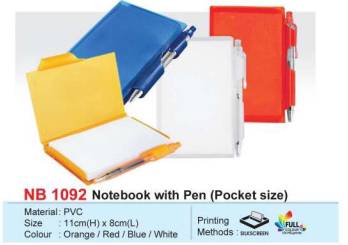Notebook with pen (pocket size)NB 1092