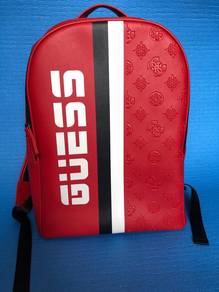 Emboss Guess Pattern Backpack