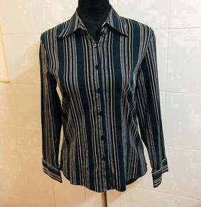 Ladies Long Sleeved Blouse - Scarlet