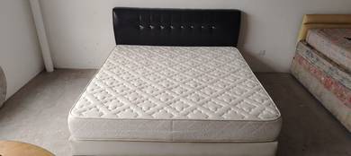 - King size bed frame with mattress