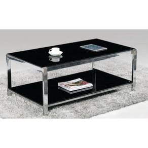 Rectangle Table Black Hitam Tea Desk Meja Portable