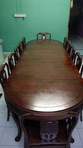 Meja makan kayu jati solid 100% untuk di jual.