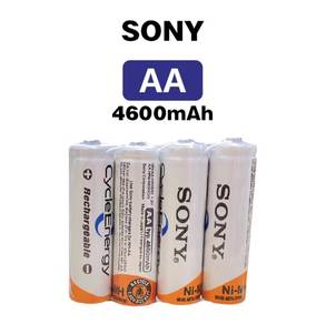 4 PCS x Sony AA Rechargeable Battery 4600 mAh