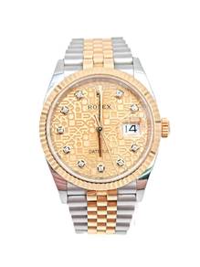 Rolex Datejust 36 Champagne Computer Diamond 12623