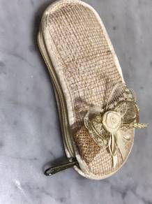 Natural Fibre Jute Slipper Purse