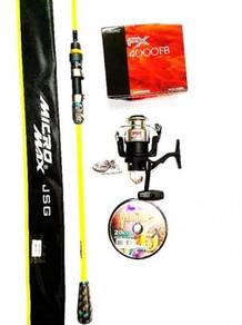 Shimano fx reel combo lemax super game jigging rod