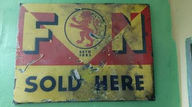 F&N enamel sign