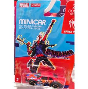 Miniso 1:64 Spider-Verse Spider-Punk Minicar Toy