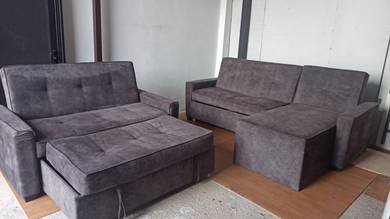 Lsofa + Extra 2seater Sofa Terpakai