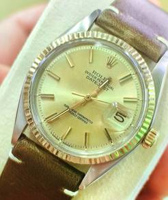 Rolex Datejust 1601 Champagne Dial Pre Own Match W