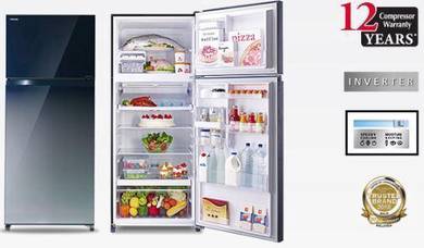 TOSHIBA GR-AG58MA (GG) GlassDoor Refrigerator 610L