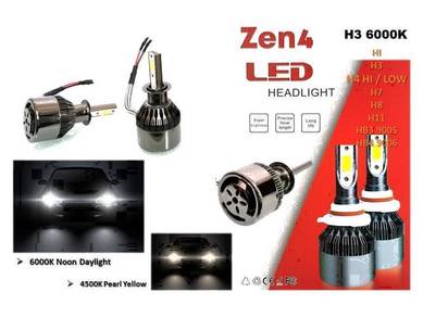 H3 6000k daylight zen4 36w/3800lm led headlight