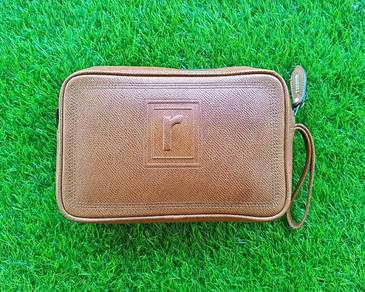 Renoma Original leather clutch bag vtg