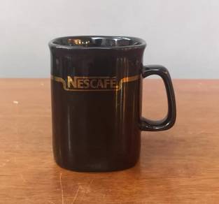Nescafe black square mug