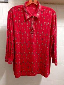 Red Ladies Blouse - Very Soft Material (Korea)