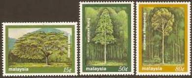 Mint Stamp Trees Malaysia 1981