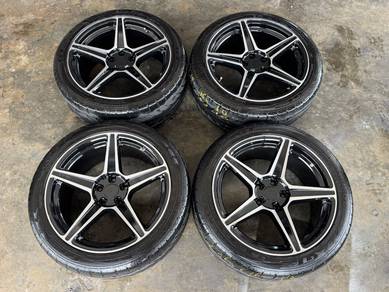 Rim second 18 HRE TR siap tayar Camry accord x50