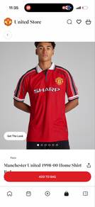 Manchester United 1998-00 Home Shirt Red
