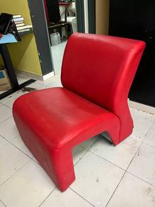 Single Seater Red Sofa [Harga Termurah] x 2 Unit