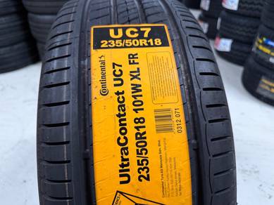 Tayar baru 235 50 18 Continental UC7 2025 new tyre