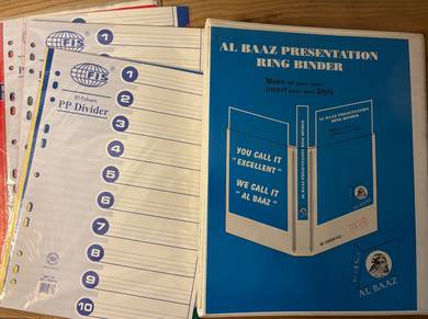 6 Lever Arch + 3 Ring Binder Files + 4 New Divider