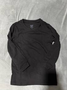 Uniqlo HEATTECH Cotton Long-sleeved Shirt Black