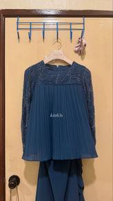 Qiszar Lydia Luxe in Teal Blue XS