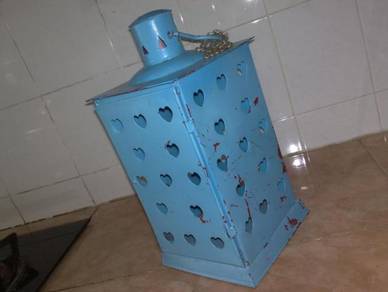 Vintage industrial steel candle holder lilin