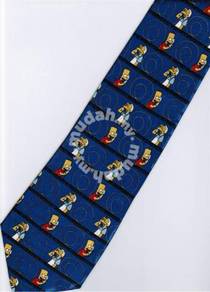 The Simpsons Bart Make Call Silk Cartoon Neck Tie