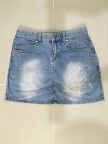 Elle Sport Mini Denim Skirt ~ FREE SHIPPING