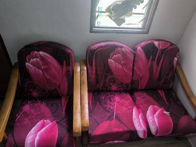 Sofa Kayu 3+2+1 Seater