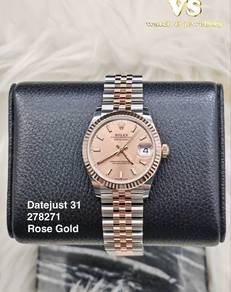 Rolex Datejust 278271 pink dial Rose Gold full set