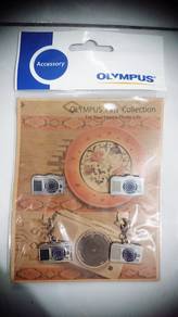 Olympus Camera Premium Metal Keychain & Pin Set